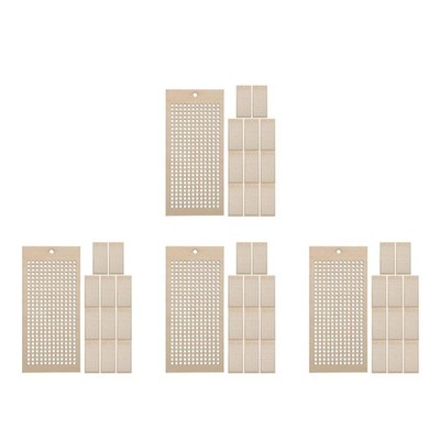 4 Count Kreuzstichrahmen Bastel-lesezeichenrahmen Unfertige Mini Stickrahmen