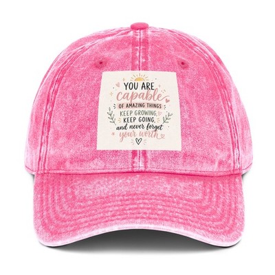 Vintage Cotton Twill Cap