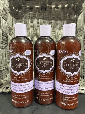 (Lot Of 3) HASK Chia Seed Oil Volumizing Conditioner - Body & Bounce - 12oz