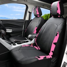 Cow Printing Faux Leather Car Seat Covers Universal Cushion Cover For Sedan Suv Cow Printing Faux Leather Car Seat Covers Universal Cushion Cover For Sedan Suv
