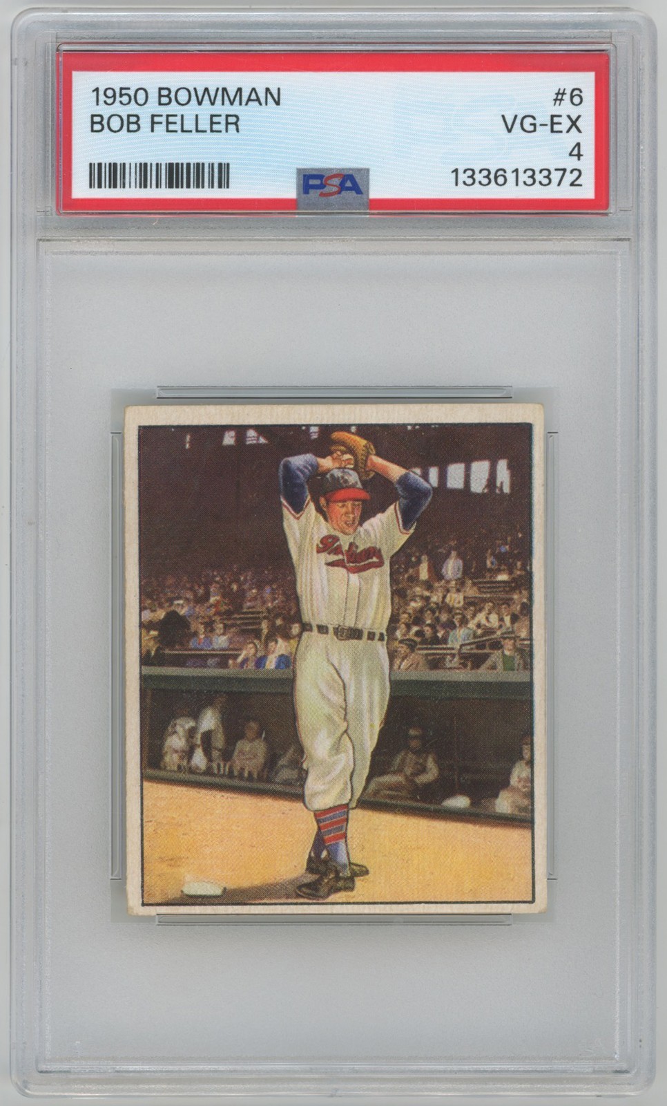 1950 Bowman 6 Bob Feller PSA 4 719895