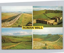 Roman Wall Views in Northumberland England c1970s Postcard