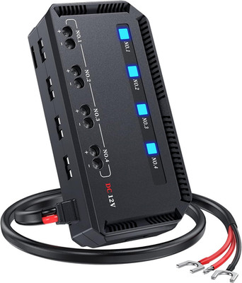 12V Fuse Block, Universal 20A Motorcycle Fuse Relay Box Kit with LED Warning Ind
