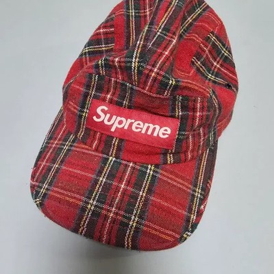 Supreme 08FW Tartan Check Camp Cap Red Vintage Style | eBay