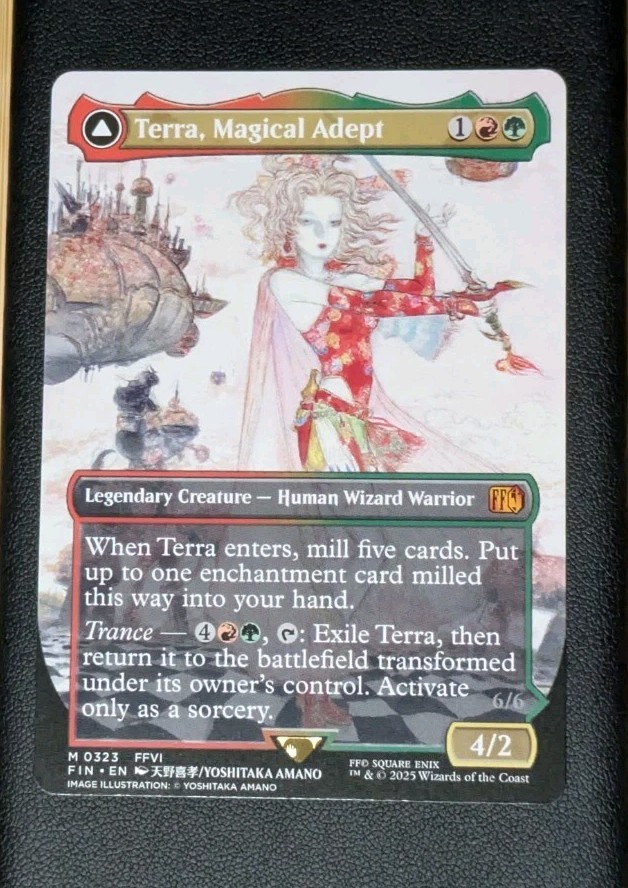 FINAL FANTASY #323 Esper Terra, Magical Adept (Borderless) Magic The Gathering