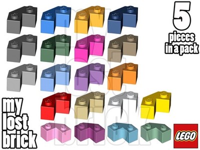LEGO - Teil 87620 - Stein 2x2 mit 45 Grad Winkel (5er Pack) + NEU + FARBE WÄHLBAR