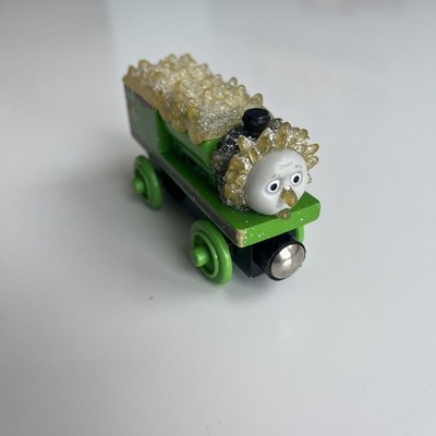 Thomas & Friends Wooden Railway Train Tank Engine - Frozen Percy Jack Frost EUC