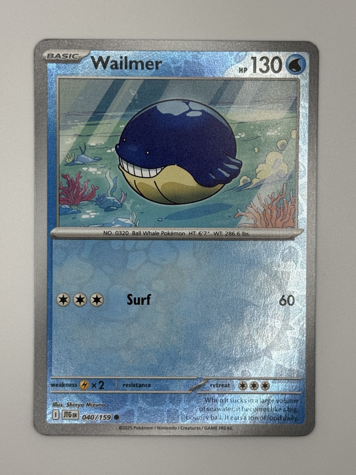 Pokemon - Wailmer - 040/159 Common SV09: Journey Together NM