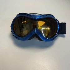 Vintage Uvex Supra Vision Double Lens Ski Goggles Blue Anti Fog