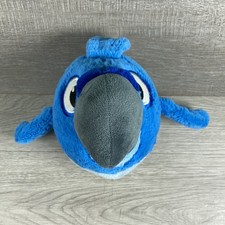 Angry Birds Rio Blu 8  Plush Blue Spix Macaw Bird 2012 Commonwealth WITH SOUND