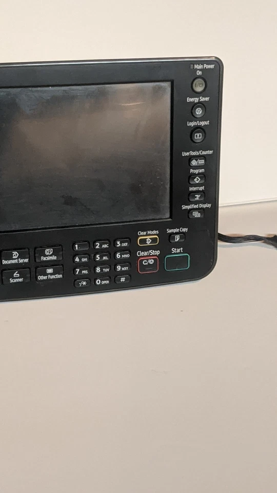 Ricoh SP 5210SR Aficio Printer  PARTS lcd Touch Display Control Panel Functional - Image 2 of 4