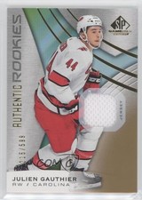 2019 SP Game Used Authentic Rookies Gold Jersey Relics /599 Julien Gauthier a2v