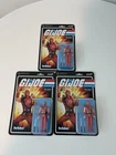 LOT OF 3  Super7 ReAction G.I.JOE Red Ninja Figure NIP
