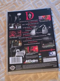 D - Sega Saturn - Authentic Disks, Replacement Case, No Manual - Tested, Working