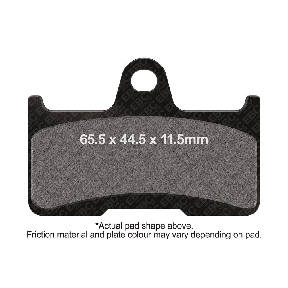 EBC Motorcycle TT Brake Pads Rear Left for Yamaha YFM 660 Grizzly 2003 - 2005