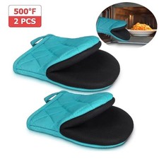 Heat Resistant Baking Hand Mitts Kitchen Microwave Mittens  Cooking Tool