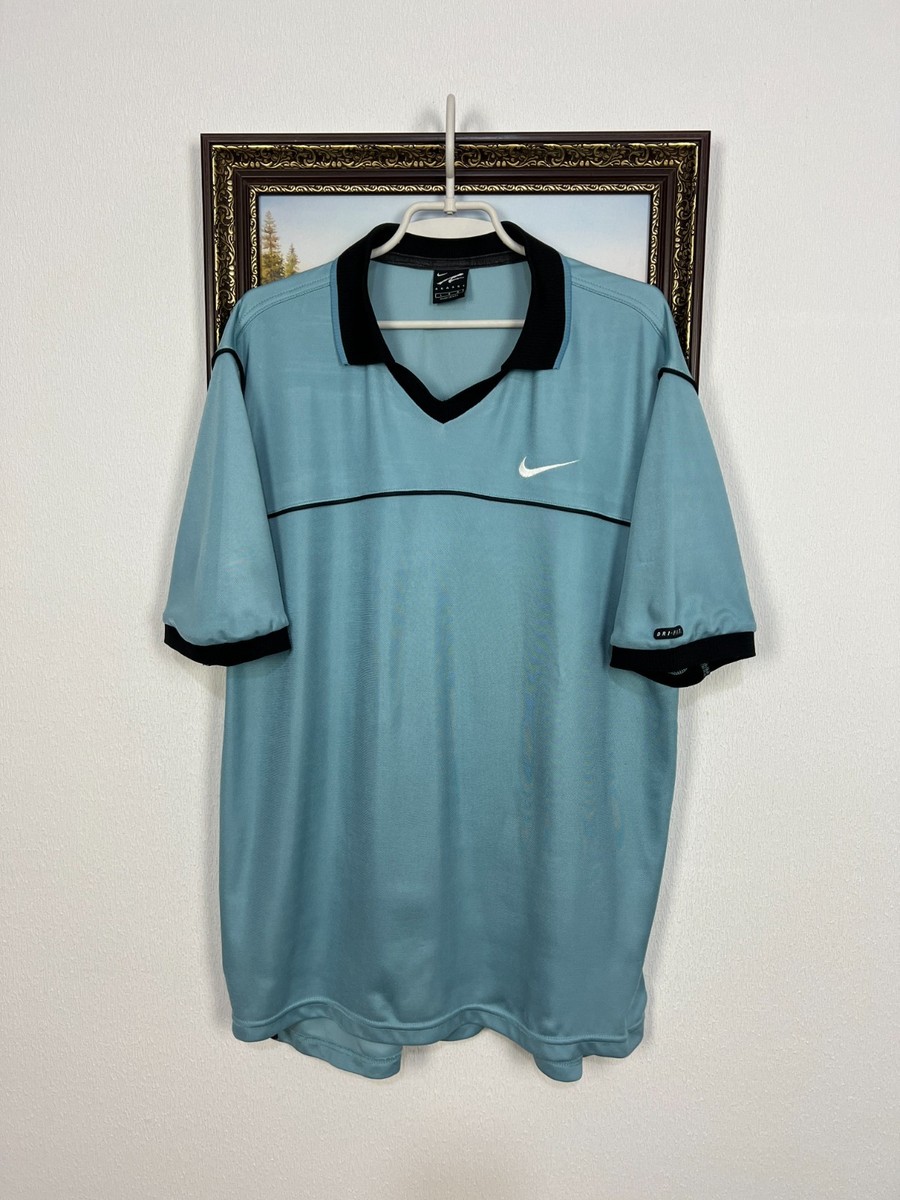 Vintage 90's Nike Challenge Court Andre Agassi Shirt Tennis Polo