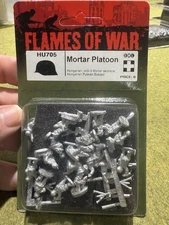 RARE! FLAMES OF WAR HU705 : MORTAR PLATOON New Metal