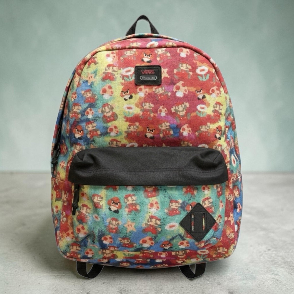 Vans X Nintendo Super Mario Bros Old Skool II Backpack 8 Bit Print