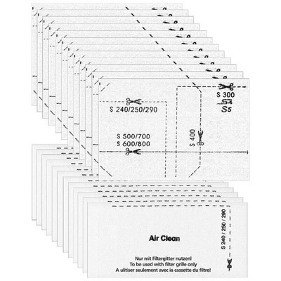 AirClean Filters & Motor Protection Filters for Miele S290,S300i,S400 Vacuums