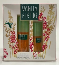 2pc Gift Set Vanilla Fields By Coty Cologne Spray For Women 2 fl oz + 1 fl oz
