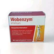 Wobenzym Joint Health Plus Immune Support 120 Tablets  Exp 5/2027