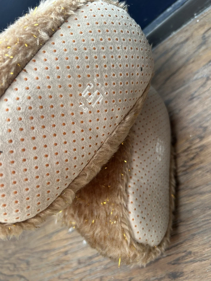 Тапочки GAP Cozy Reindeer для девочек ясельного возраста размер 7/8 рождественские праздничные тапочки - Изображение 4 из 4