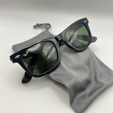 Ray-Ban RB2140 901 50-22 Wayfarer Green Lenses Unisex Classic Sunglasses - Black