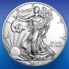 (1) 2017 1 oz American Silver Eagle Coin BU .999 Silver