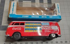 Taiyo Boxed Volkswagon Coca Cola Delivery Van Truck Tin Friction