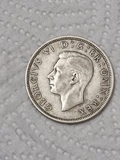 1941 George VI  .500 Silver Half Crown Coin