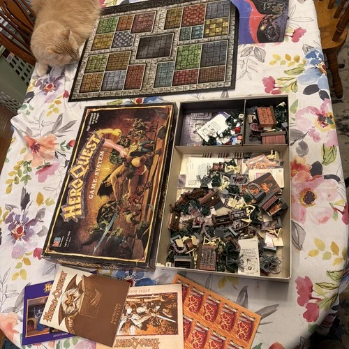 Milton Bradley Hero Quest Board Game System Vintage 1989/1990 Version