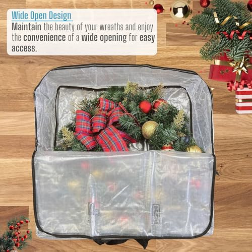 5 Pack Wreath Storage Bag and Christmas Decoration Garland Square - 5 Pack - Picture 3 of 7