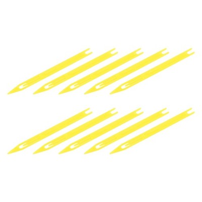 3X(10 StüCke Gelb Kunststoff Fischernetz Reparatur Nadel Shuttles Spule 2 Z1J3)