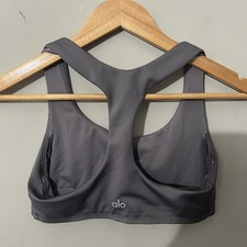 Alo Airlift Advantage Racerback Bra Sz S Shimmer Purple Yoga Athletic Sports