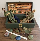 Vintage 1964 GI Joe Action Soldier Lot Footlocker Accessories Hasbro Figures
