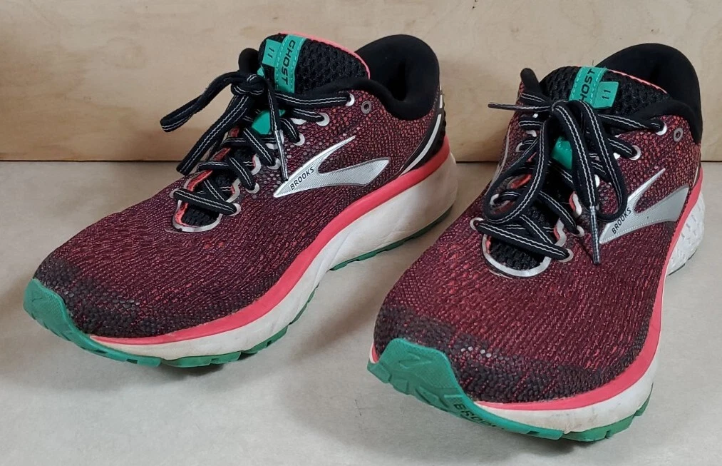 Brooks Ghost 11 Womens Shoes Sneakers Size 9.5 D Pink