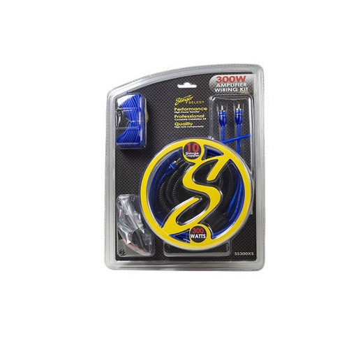 Stinger Select 300W Car Audio Amplifier Wire Kit w/ Blue Twisted RCA