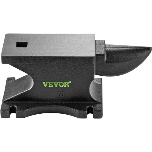 VEVOR Iron Anvil Blacksmith Single Beck Cast Iron 100 LB w/ 1.2'' Square Hole - Picture 10 of 12