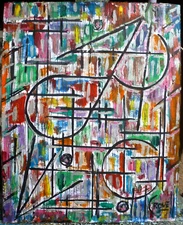 THE ONLY WAY IN  8x10 oil painting card panel panel original  NEW signed Crowell