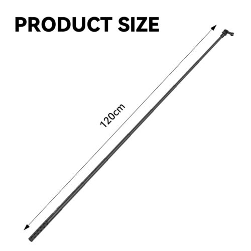 120cm Selfie Stick aus Kohlefaser Teleskop Monopod für Handy GoPro Insta 360 - Bild 6 von 12