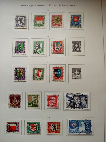1919-1922 LOT VF USED SWITZERLAND SCHWEIZ HELVETIA K2