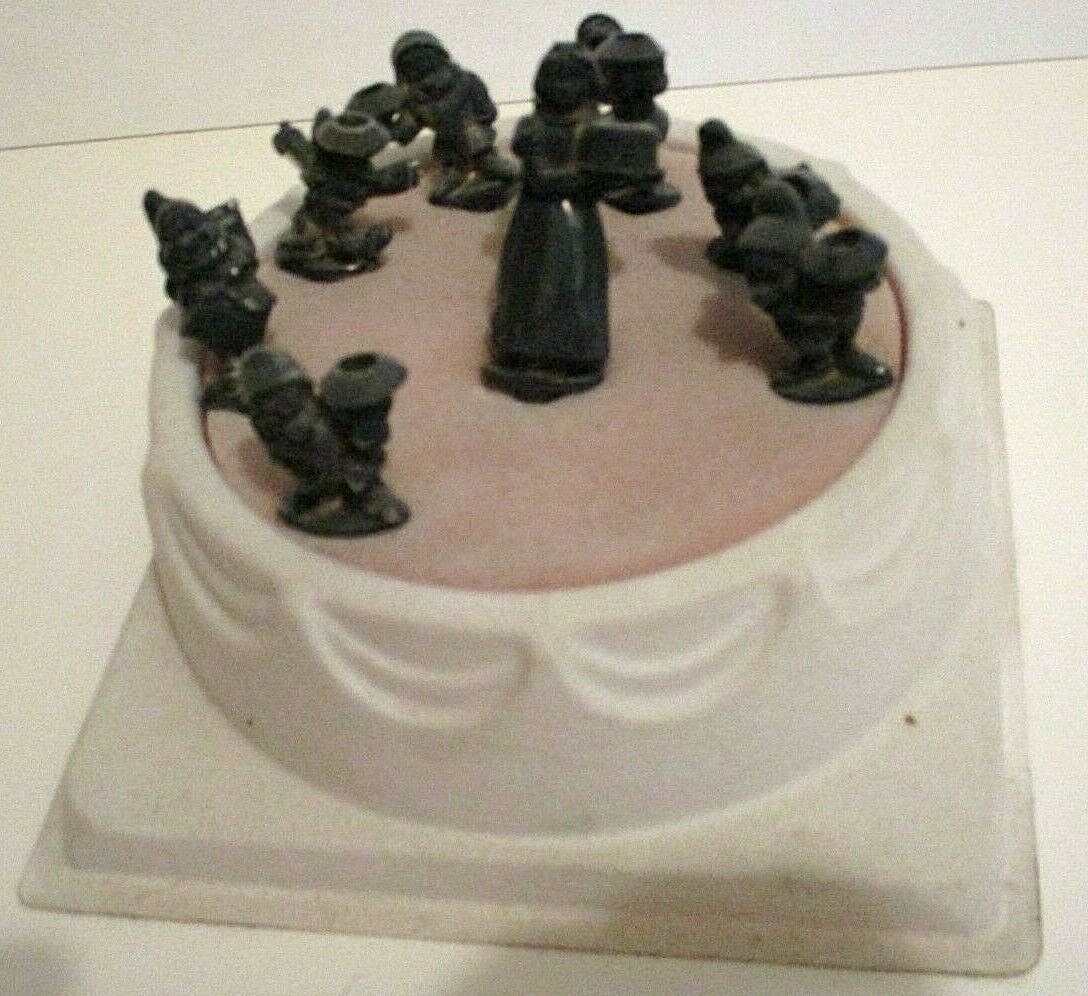 DISNEY STORE SNOW WHITE SEVEN 7 DWARFS PEWTER BIRTHDAY CANDLE HOLDER SET ASIS eBay