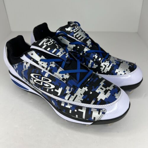 Boombah Mens BM15051-8 Blue Camo Viceroy Metal Highlighter Size 11.5 Cleats - Picture 2 of 9