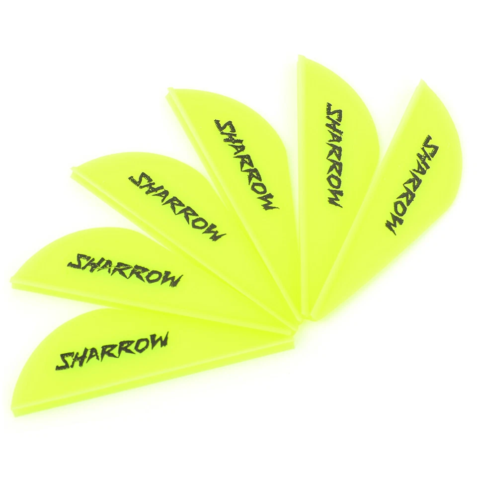 50X 2" Arrow Vanes Rubber Fletches Feathers Archery Fletching Arow Shaft DIY - Image 4 of 4