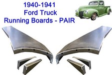 1940 1941 Ford Pickup Truck 12 Ton Steel Running Board Set 4041 - Made In Usa 1940 1941 Ford Pickup Truck 12 Ton Steel Running Board Set 4041 - Made In Usa