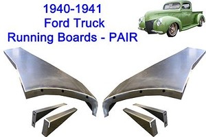 Details About 1940 1941 Ford Pickup Truck 12 Ton Steel Running Board Set 4041 Made In Usa