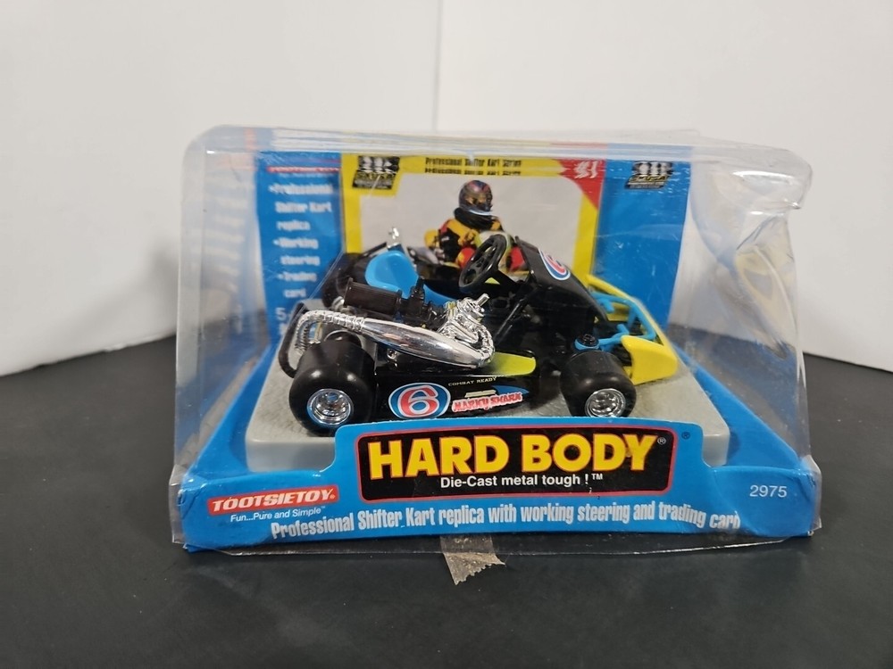 Tootsietoy HARD BODY DIE CAST METAL TOUGH BLUE / Yellow #1 SHIFTER KART NOS Read