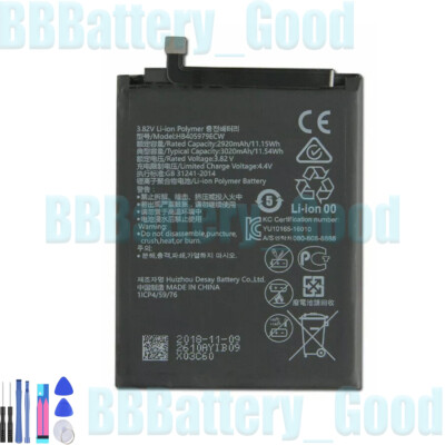 Replacement Battery HB405979ECW For Huawei NOVA Enjoy 6S DIG-AL00 3020mAh + Tool