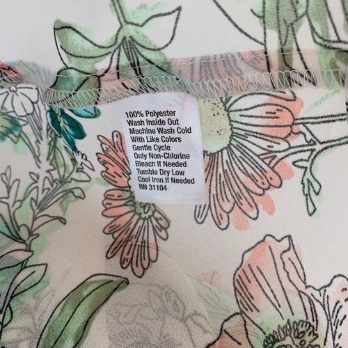 Kaari blau Größe 0X Top Bluse kurvig ärmellos transparent Blumenmuster Damen rosa neu mit Etikett - Bild 10 von 10